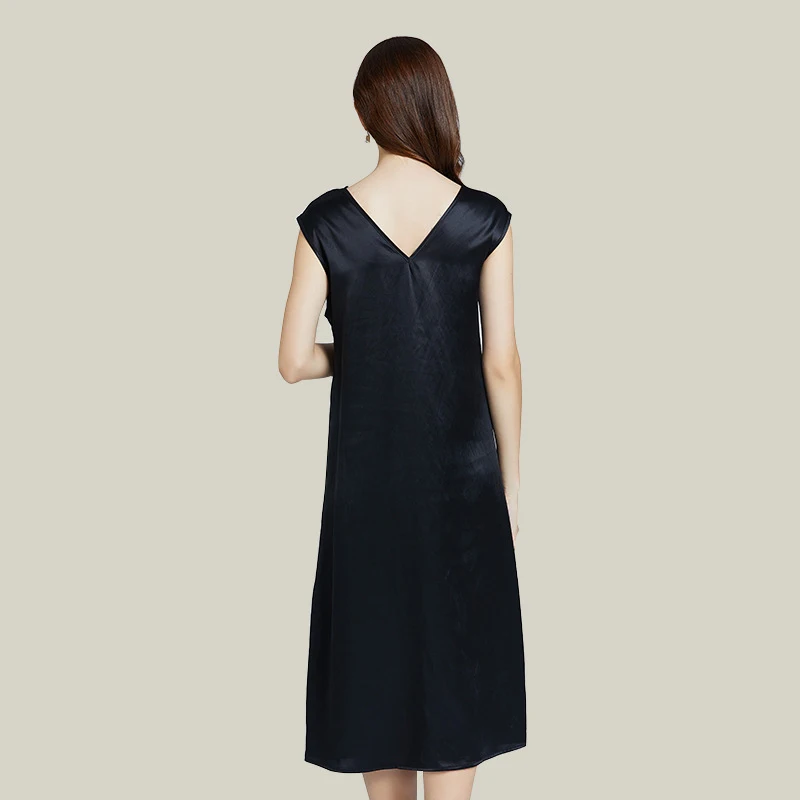 19 Momme Long Silk Dress