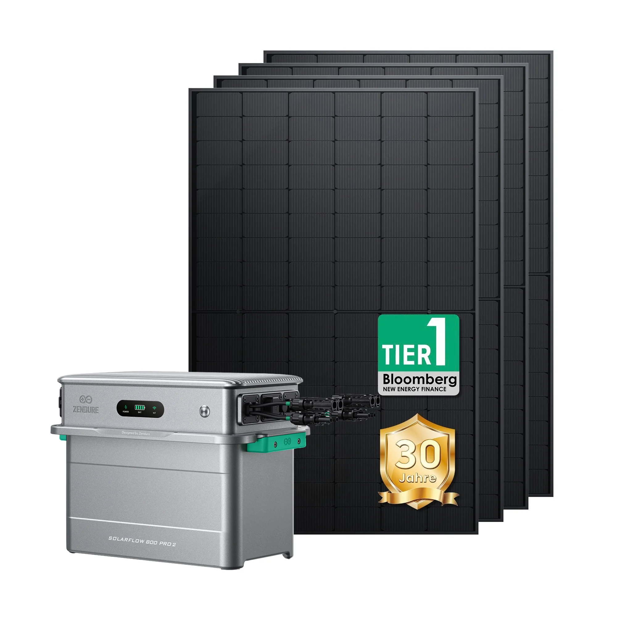 Zendure SolarFlow 800 Pro 2 mit 4 x 500W Balkonkraftwerk