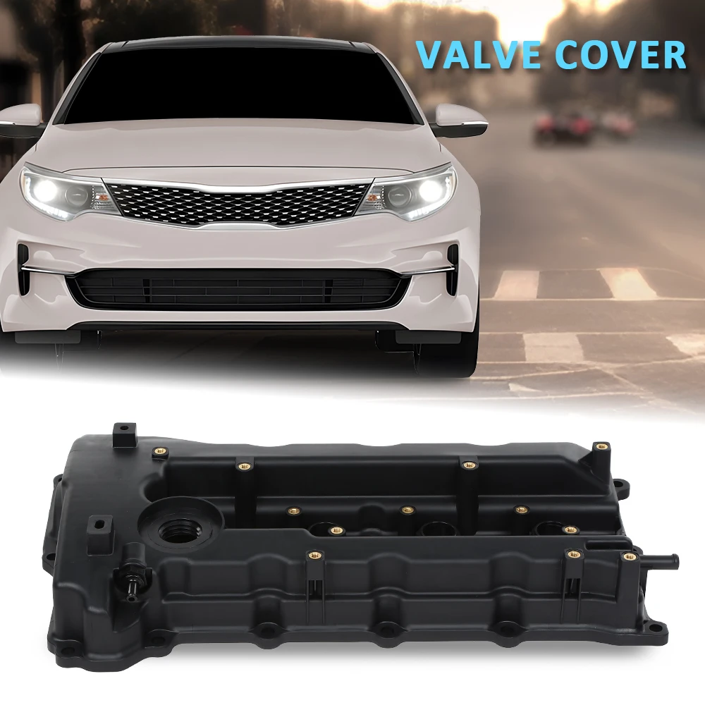 

Крышка клапана и прокладка автомобильных двигателей Crossdesign, подходит для Sonata Tucson Forte Optima Sportage 2010-2016 224102g100, прочный пластик