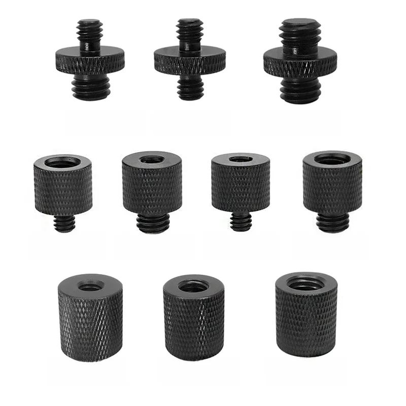 Śruba konwertująca 3/8 cala na 1/4 cala do głowicy kulowej statywu, akcesoria fotograficzne, stop aluminium, nakrętka konwertująca 1/4 3/8 — zdjęcie produktu 7