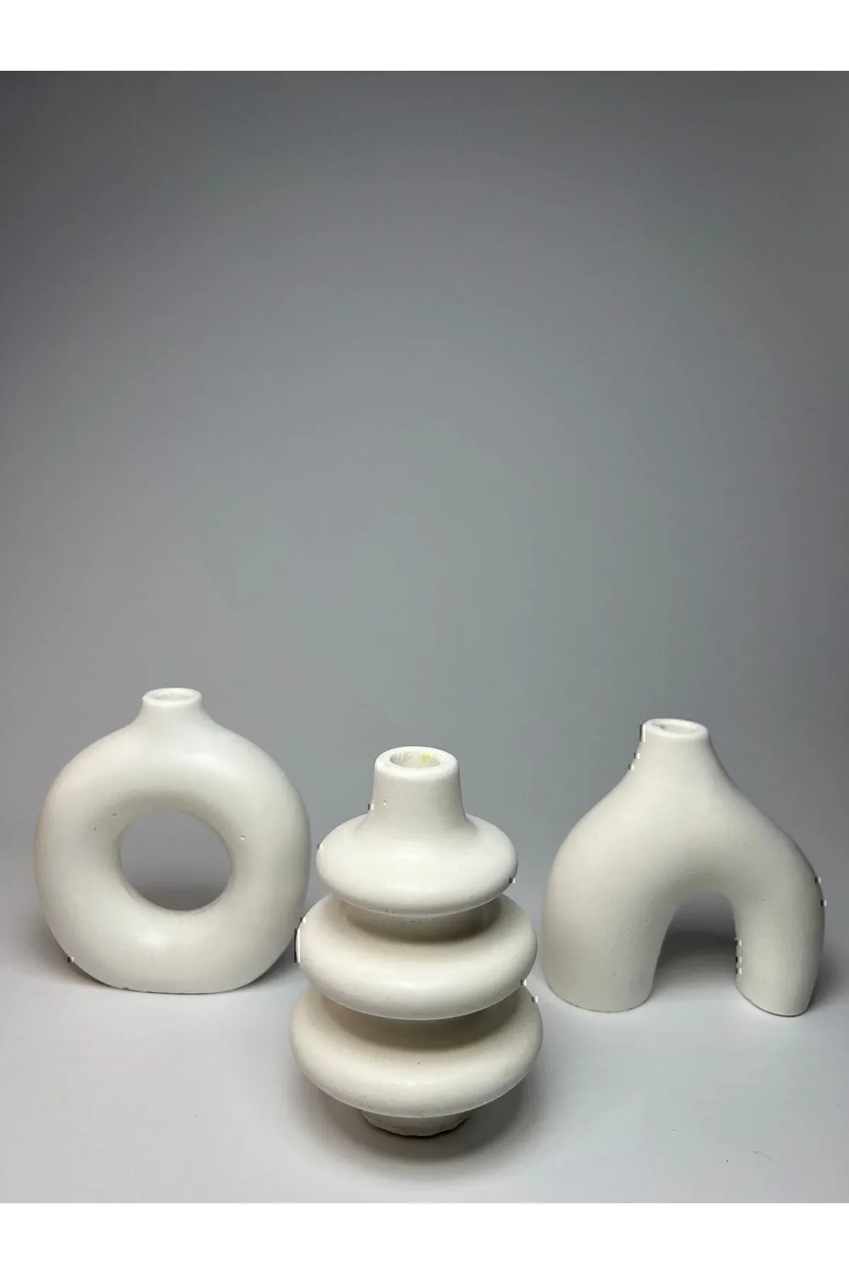 

Minimal Vase Set of 3 Bohemian Figurine Miniature 3-Piece Vase