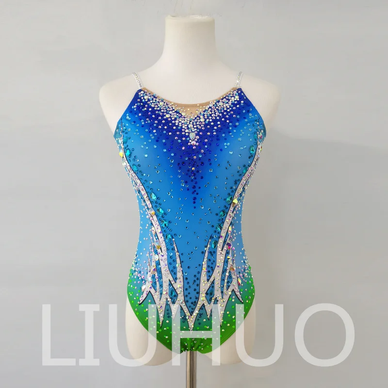 LIUHUO Rhythmic Gymnastics Leotard Competitive Cheerleading Performance For Children