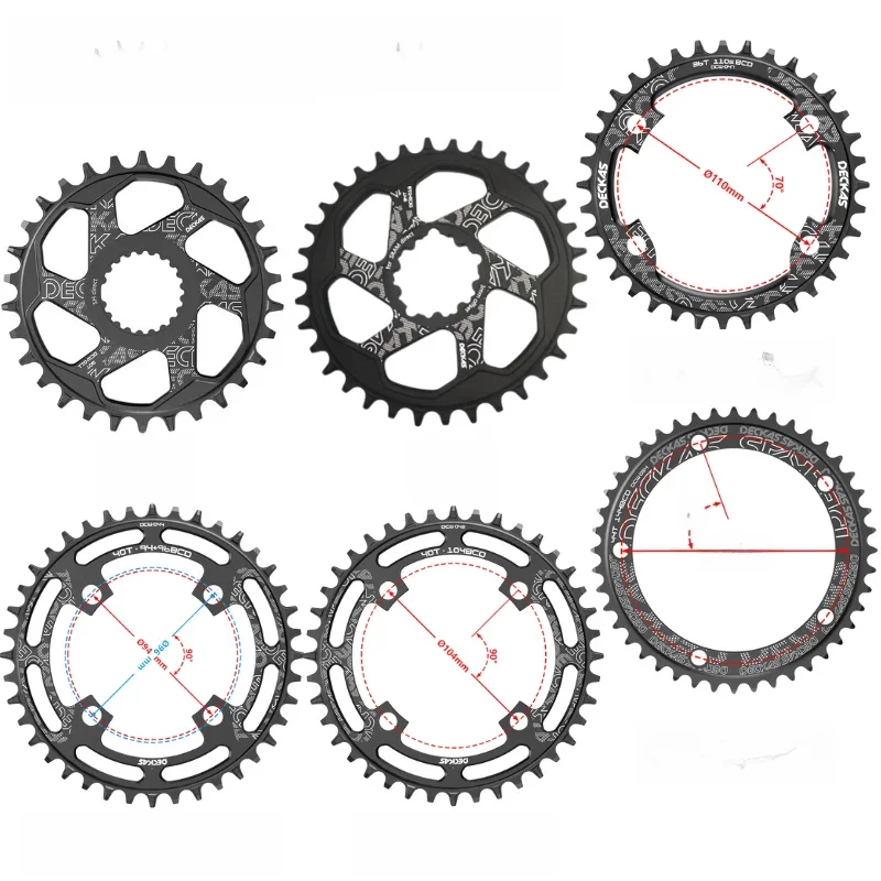AliExpress DECKAS Bicycle Round Chainring 94/96/104/110/130/144BCD SH/SR 32-52T 7-12s Narrow Wide Tooth Aluminum Alloy for R7000/R8000/7100
