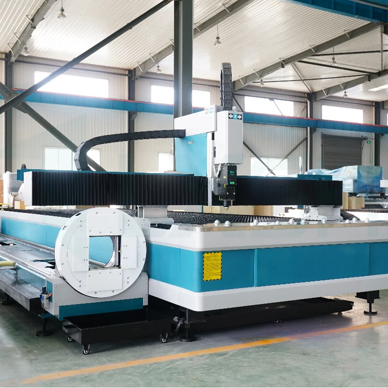 High Configuration Laser Cutting Machine Promotion Factory Price Cutting Plate Pipe c=Cutting Length 6 Meters Working Area 3015