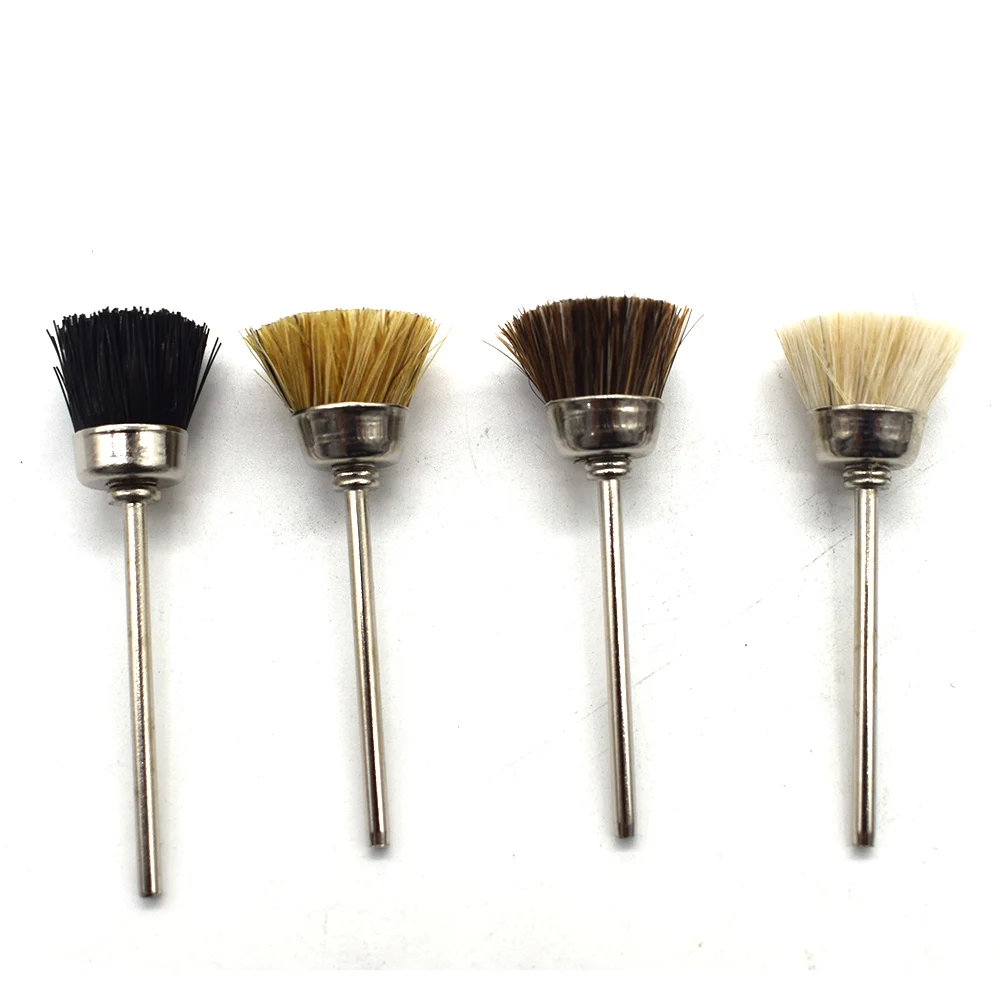 10PCS  Jewelry Abrasive Cup Brush Polishing Bristle Steel Brass Wire Bowel Shape Wheels Dremel Accessories For Rotary Tools