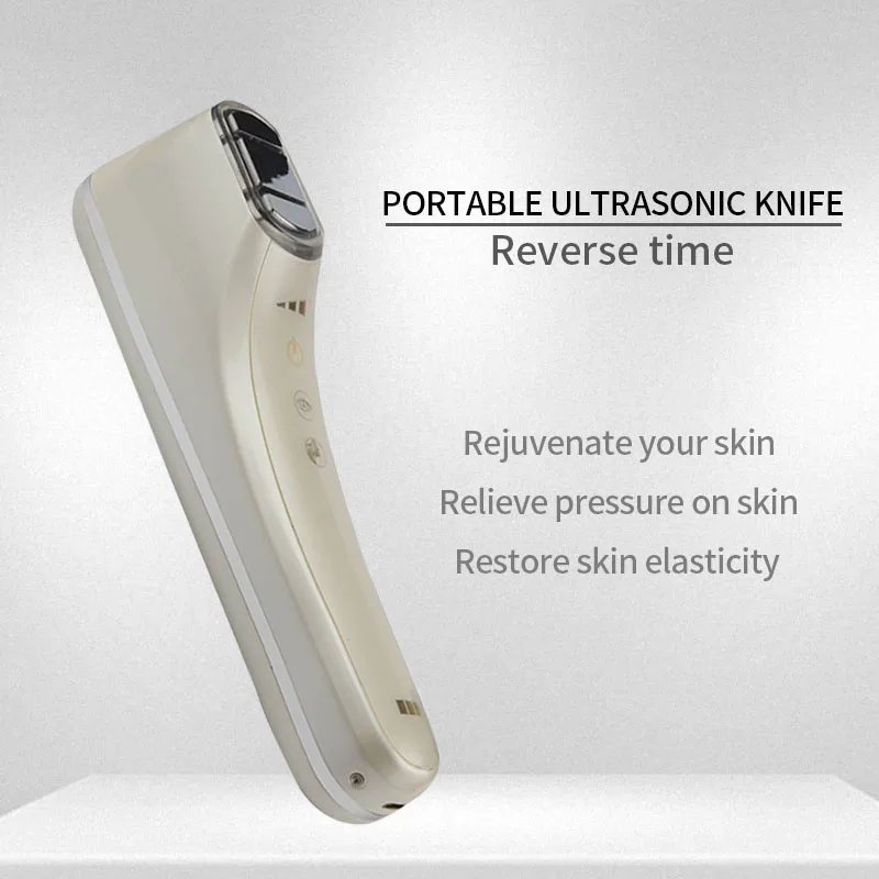 Mini Hifu Machine Face-Lift Ultrasonic Slimming Beauty Antiaging Machine Women Neck Chin Eyes Professional Facial Rejuvenation