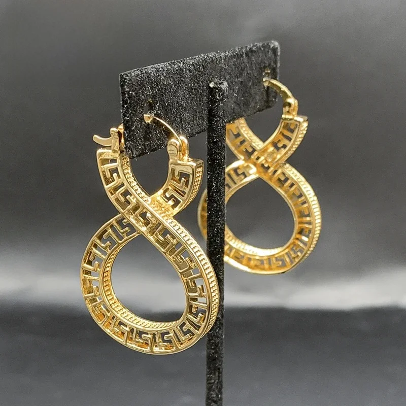 Original Vintage Dubai Vergoldete Creolen für Frauen Hohl Kupfer Tropfen Ohrringe Afrikanischen Schmuck Set Party Hochzeit Geschenke