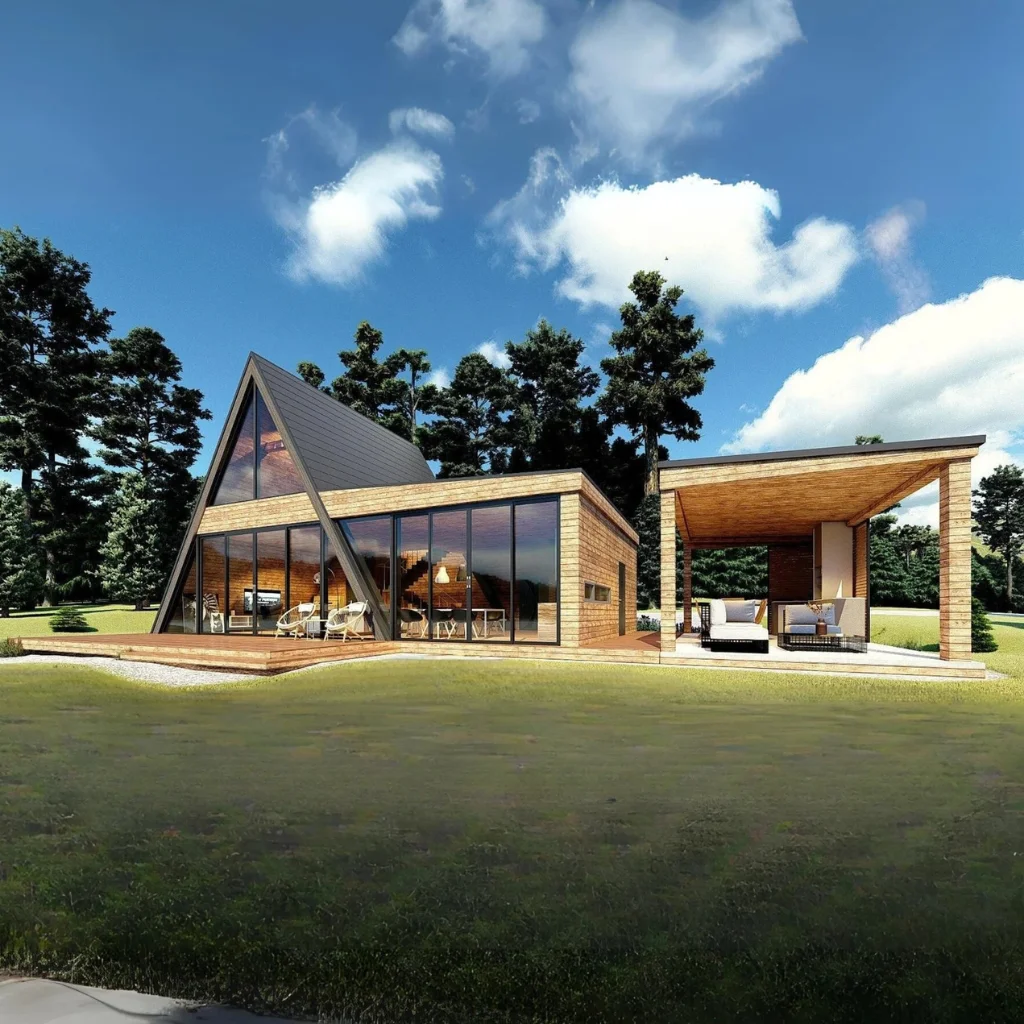 

Современные планы с принтом Tiny House 8м x 13м | Руководство по шкафу в стиле лофт в спальне | Буклет «Домой» «Сделай сам» (без материалов).