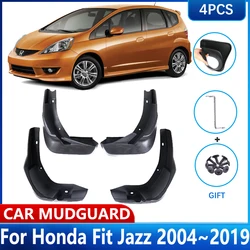 Car Mud Flaps For Honda Fit Jazz Accessories GD GE GK 2004~2019 Front Wheel MudFlaps Fender Mud Guards Splash Protect Mudguards