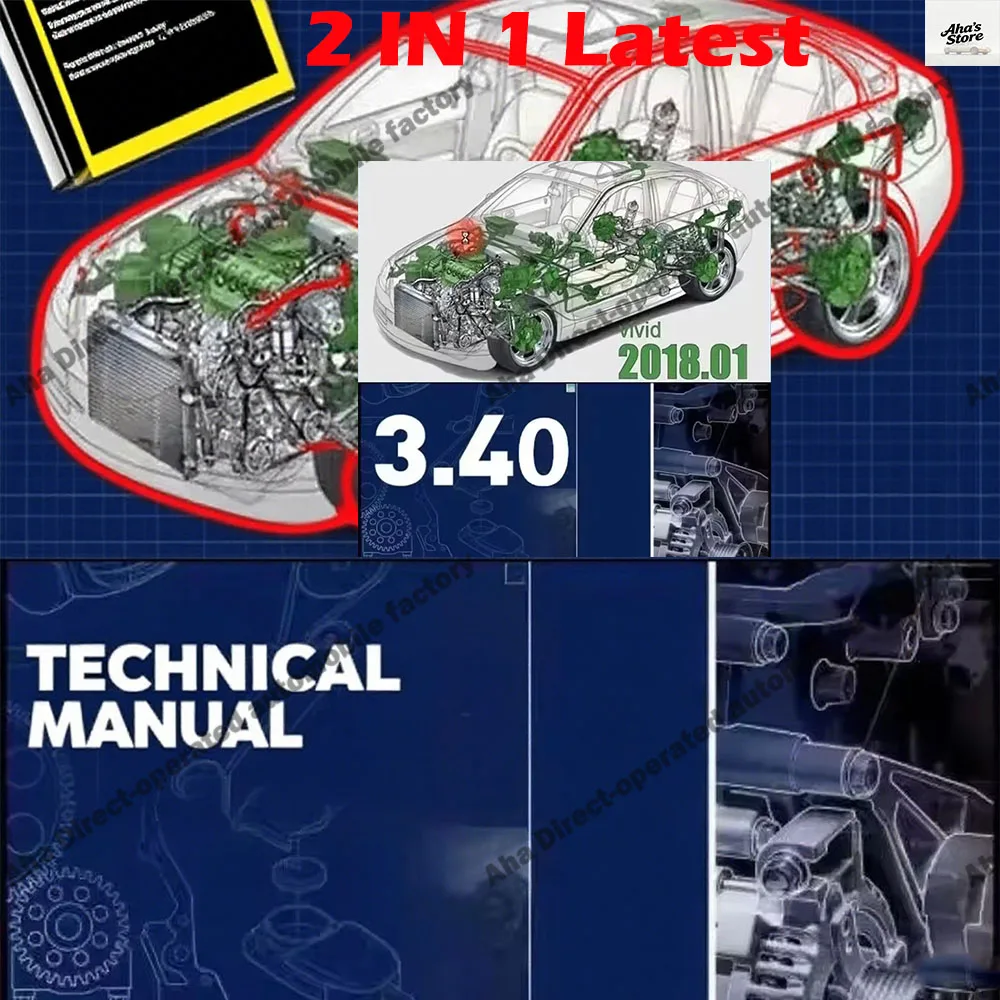 Dane z warsztatu Vivid 2018 Atris-Stakis Technik + Autodata 3.40 skaner obd2 oprogramowanie naprawcze wielojęzyczne schematy okablowania dane