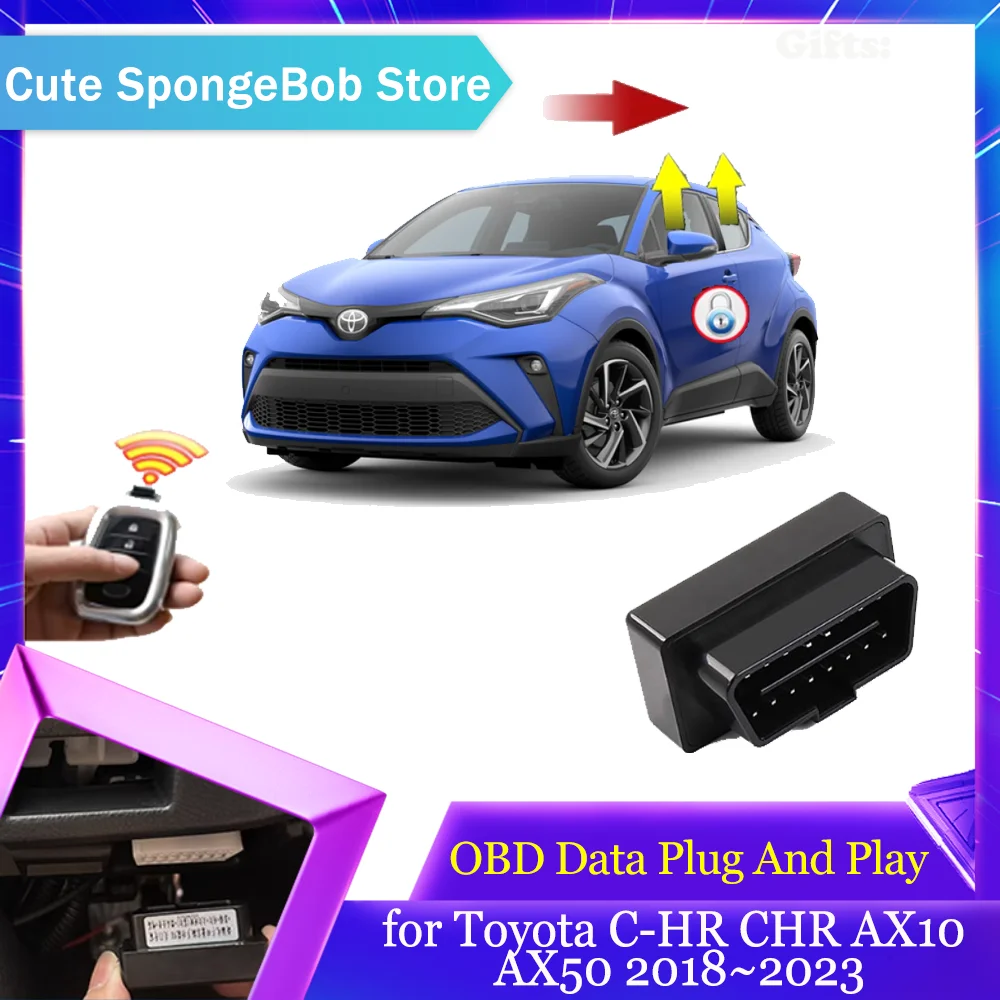 Moduł danych OBD do Toyoty C-HR CHR AX10 AX50 2018~2023 2019 2020 2021 2022 Składane okno Podnoszenie Blokada prędkości Drzwi Odblokuj Akcesoria Plug And Play