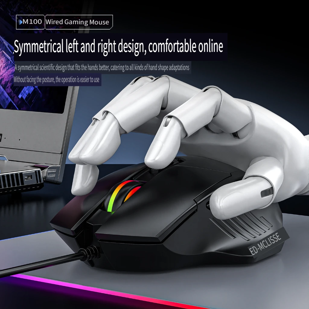 

Игровая USB-проводная мышь для офиса, ноутбука, настольного компьютера, периферийные устройства, высокая точность, оптовая поставка, аксессуары, устройство