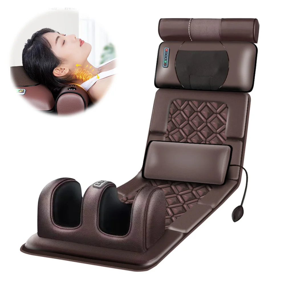 Multifunktionale Lenden Traktion Massage Matratze Kissen Ganzkörper Elektrische Schulter Hals Taille Zurück Vibrationen Massage Kissen