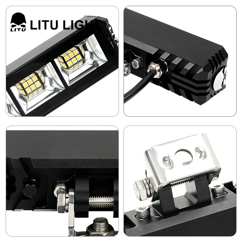 Off-road Vehicle Auxiliary Lighting For Roof Luggage Rack 24W Side Lights LED Spotlights Truck Tractor Auto Driving Lamp