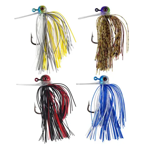 Aventik 14g/19g Scrounger 지그 헤드 스피너 미끼 낚시 루어 베이스 낚시용 Snag-Free Design Swim Jigs Bass Finesse Jig