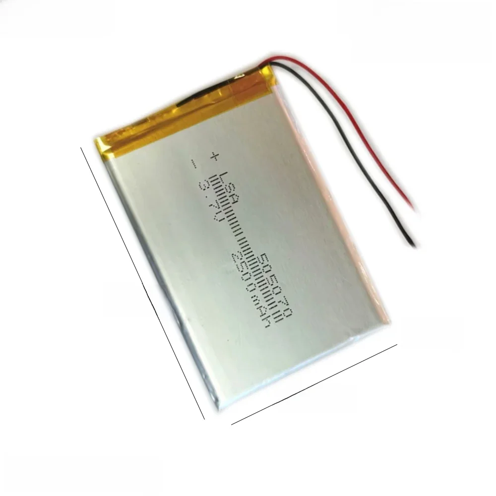 3.7V Li Polymer lithium battery 2000mAh For charger game console video doorbell Smart wear beauty device battery 505070