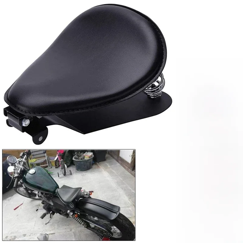 Siège Solo universel pour Moto Bobber, selle de Chopper, pièces de coussin Vintage pour Harley Davidson Iron 883 Sportster Softail