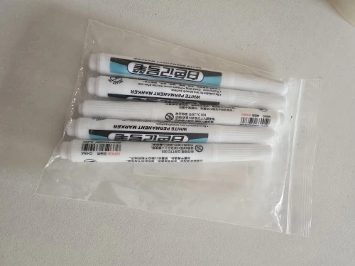 0.7/1.0/2.5MM White Permanent Marker Pens Markers Paint Pen For Wood Rock Plastic Glass Stone Meta Canvas Ceramic Art Supplies photo review