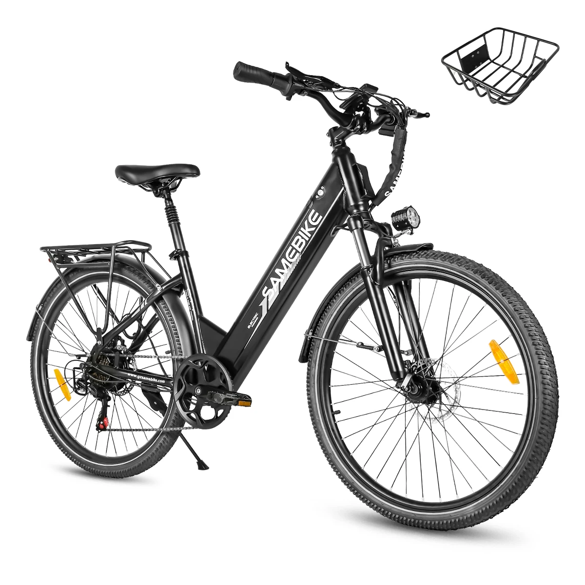 SAMEBIKE RS-A01Pro Bicicleta Eléctrica para Adultos de 26 Pulgadas, Batería de Litio Extraíble de 36V 15Ah, Bicicleta Eléctrica con