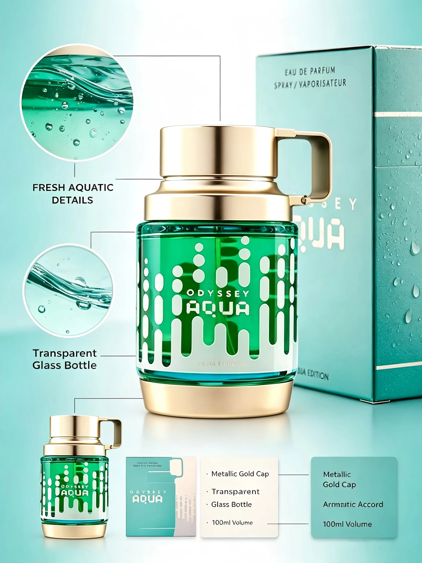 Armaf Odyssey Aqua Men's EDP, - Perfume Aqua Fragrance ulasan dan harga