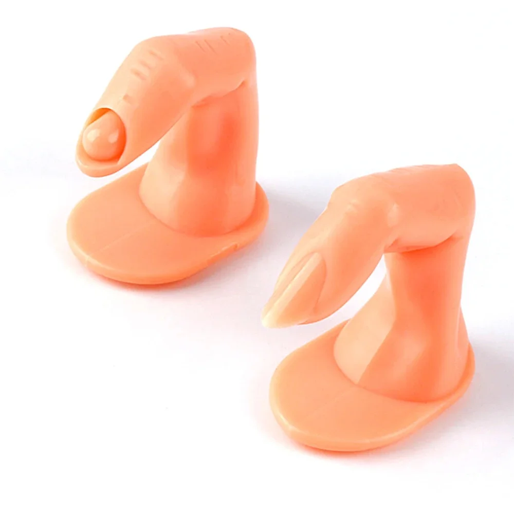 1 pièces en plastique doigt Mode manucure pratique doigt ongles mode débutants formation acrylique UV Gel artificiel main doigt conception