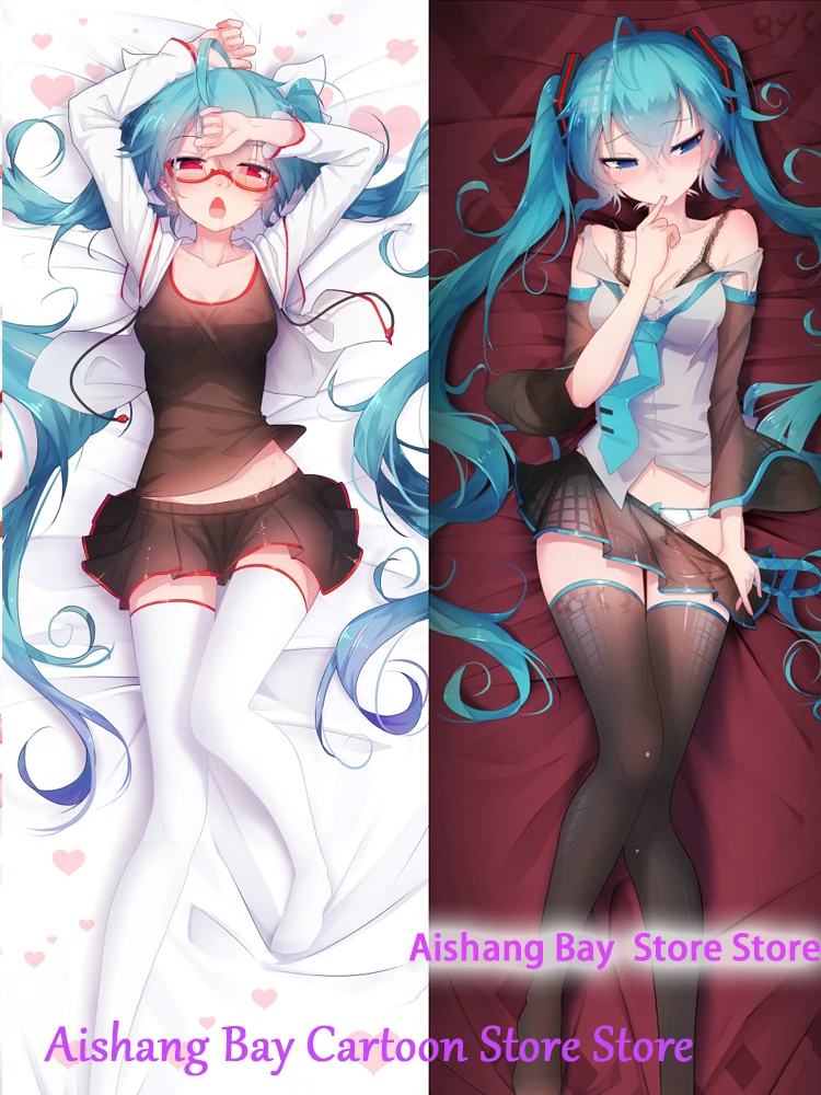 Dakimakura Anime Miku Double Sided Print Life-size Body Pillow Cover Decoration