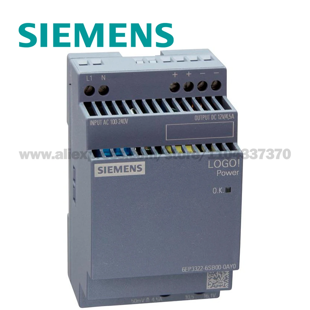 SIEMENS LOGO!POWER Stabilized Power Supply 6EP3322-6SB00-0AY0 6EP33226SB000AY0 6SB10