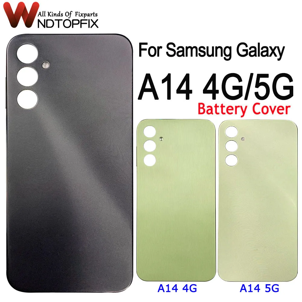 6.6"For Samsung Galaxy A14 4G Back Battery Cover A145 Door Rear Glass Housing Case SM-A146B New For Samsung A14 5G Battery Cover