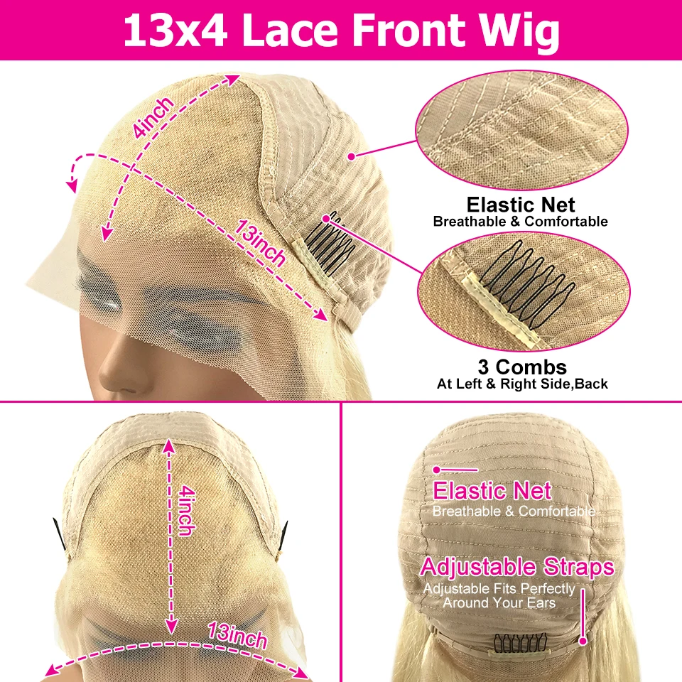 Body Wave Lace Frontal Wigs 13x4 Lake Blue HD Lace Frontal Wig 100% Brazilian Virgin Human Hair Wigs Natural Hairline