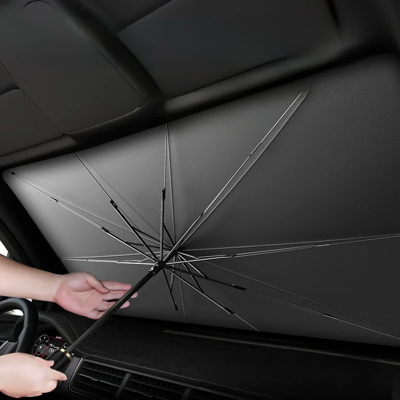Samochodowa osłona przeciwsłoneczna Parasol przedni Parasol przeciwsłoneczny Składana letnia ochrona Samochodowa izolacja cieplna Akcesoria samochodowe — zdjęcie 2