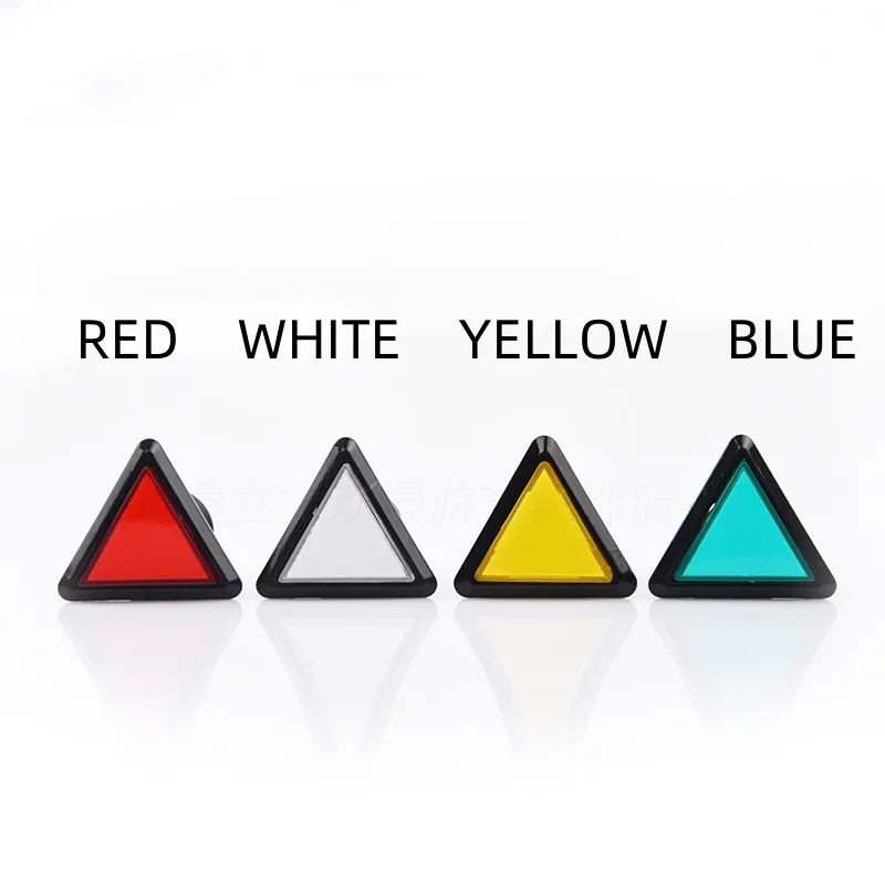 Multi-color 43mm Triangle Self-reset Push Button Switch For Arcade Game Console Machine