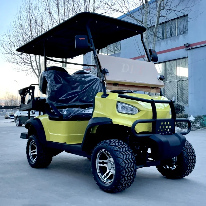 2024 Hunting Off-Road Vehicle 72V Lithium Battery 4 Seaters 5kw Club Car Sports Electric Golf Cart for Sale