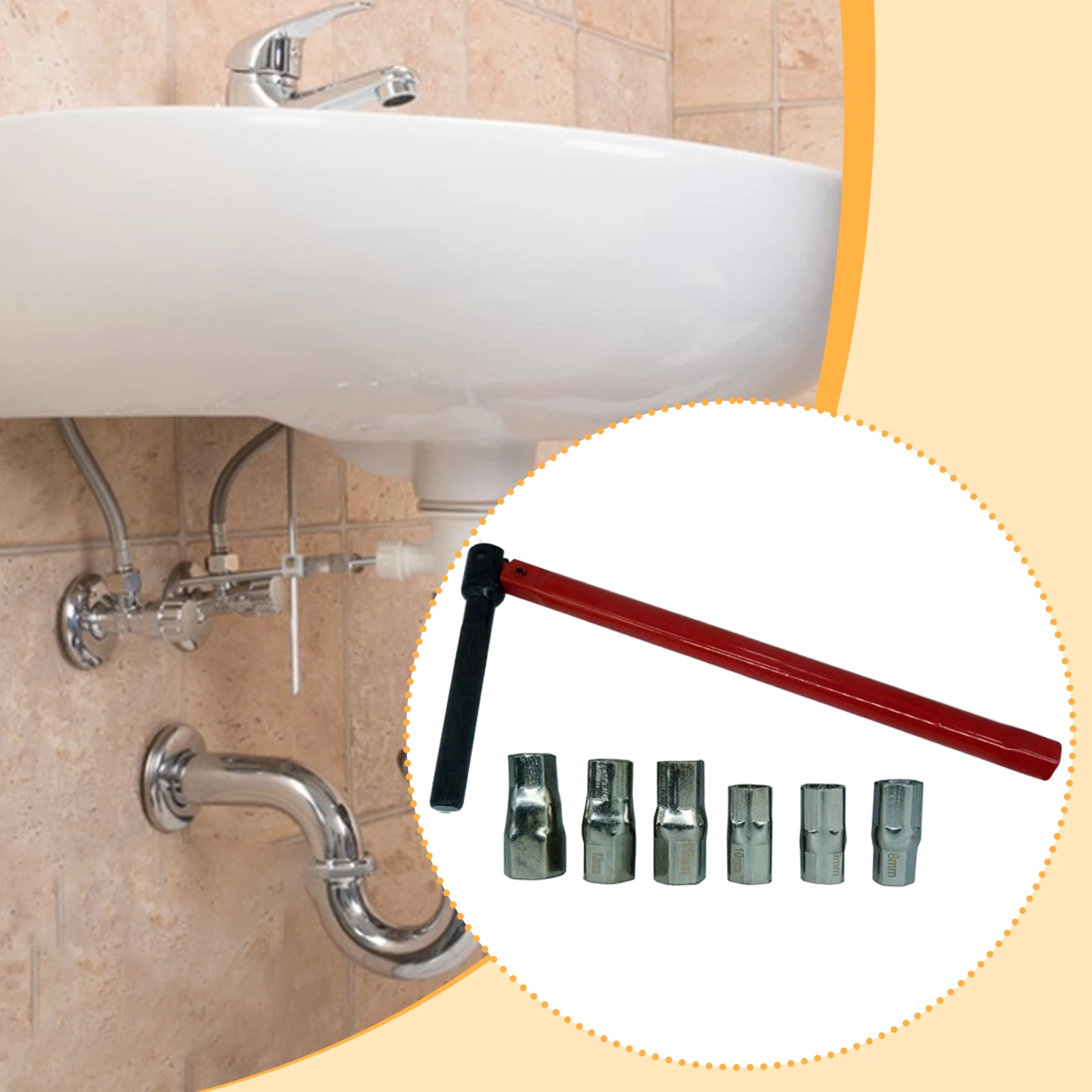 Wrench Hand Tools Spanner Professional Labor Saving Faucet Repair Plumber Back Nut Kit Durable Smooth Surface  Hand Tools