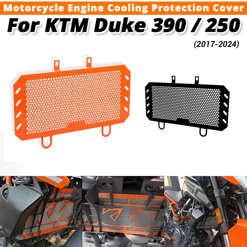 

For KTM Duke 390 250 Duke390 Duke250 2017-2024 2018 Motorcycle Radiator Grill protector Cover Engine Cooling Protection Cover