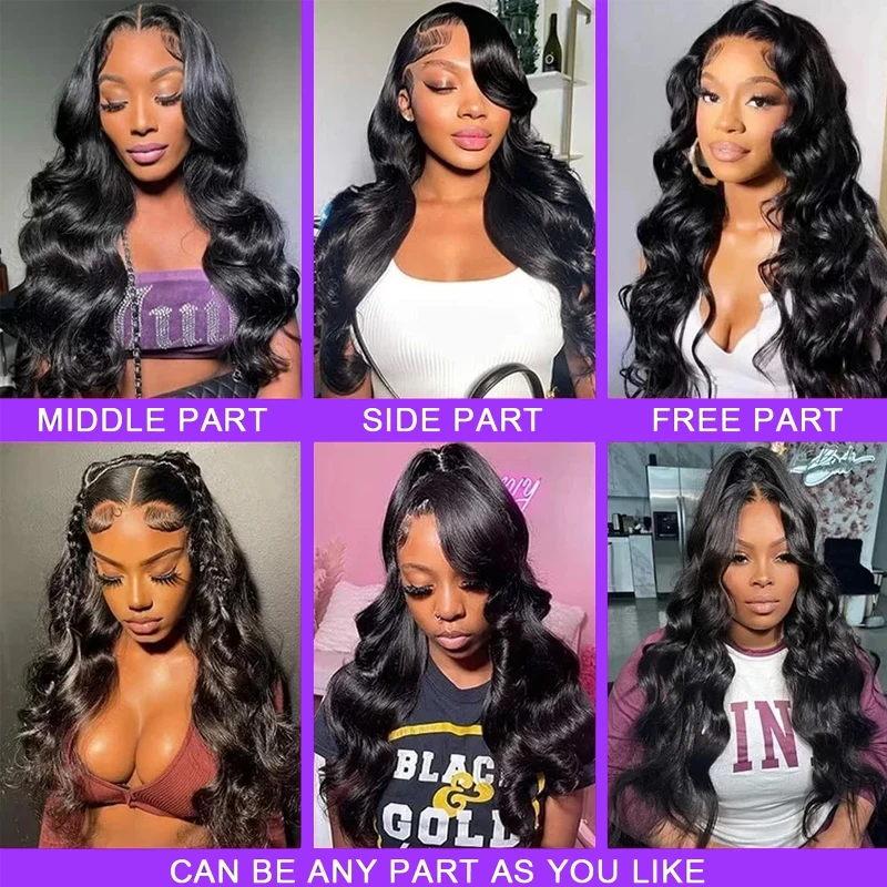 Body Wave Bundels Met 13X4 Hd Transparante Frontale 3 4 Braziliaanse Remy Hair Weave 100% Natuurlijke Water Wave Human Hair Extensions