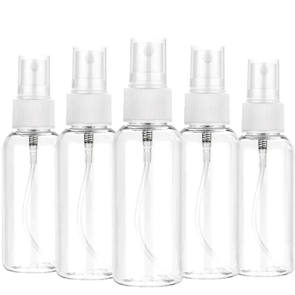 Bouteille de pulvérisation Portable en plastique PET transparent, rechargeable, 30ml 50ml 100ml, récipient de parfum vide, 3 pièces/lot