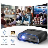 CAIWEI A10R 15000 Lumens Full HD 4k Projector with Laser Experience Home Theater Cinema Outdoor Movie Projectors for Smartphone