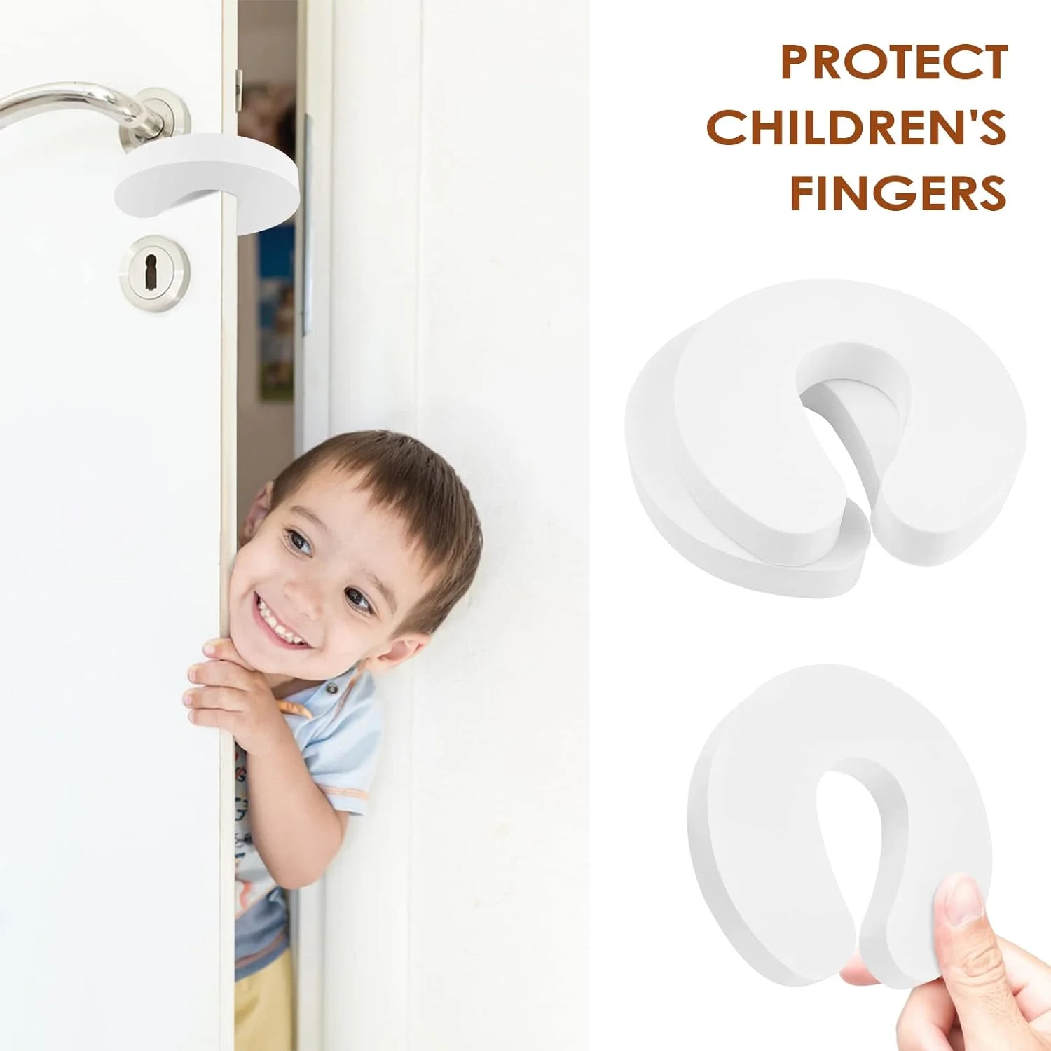 EVA Soft Anti-Pinch Door Stopper Safety Guard for Kids Baby Finger Protection Fit for Home Door Drawer Cabinet Electrical Applia