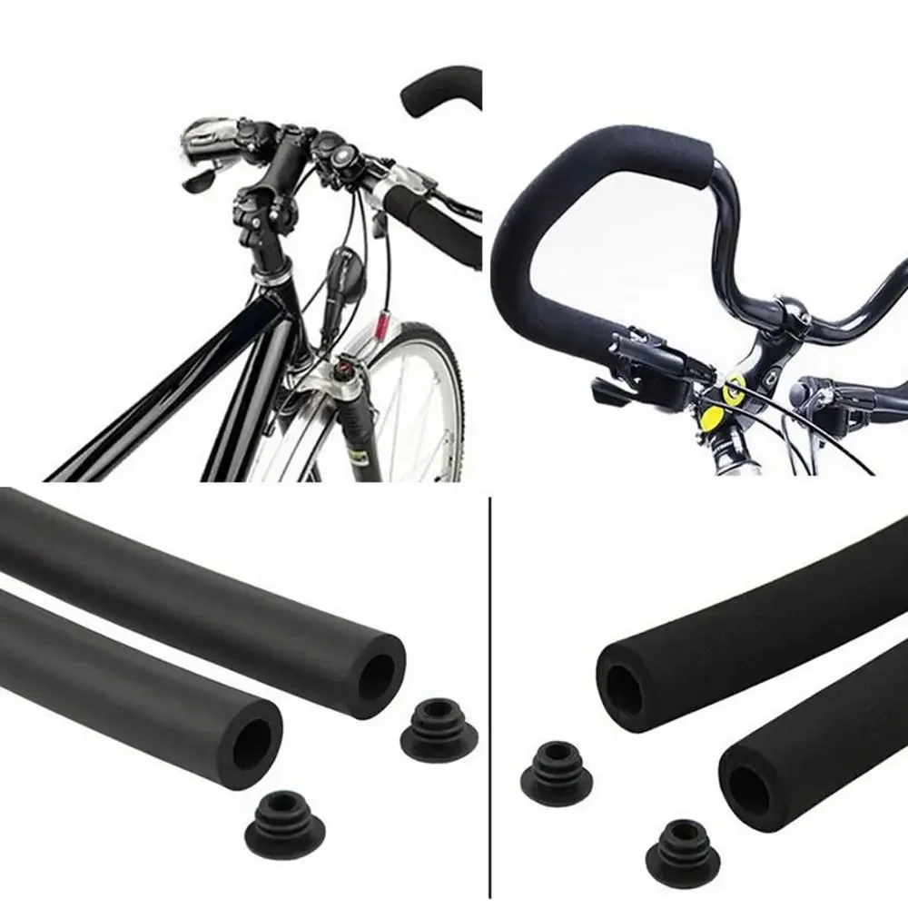 AliExpress 500mm Soft Bike Bicycle Handlebar Cover Grips Bar End Bicycle Accessories Rubber Handlebars Covers