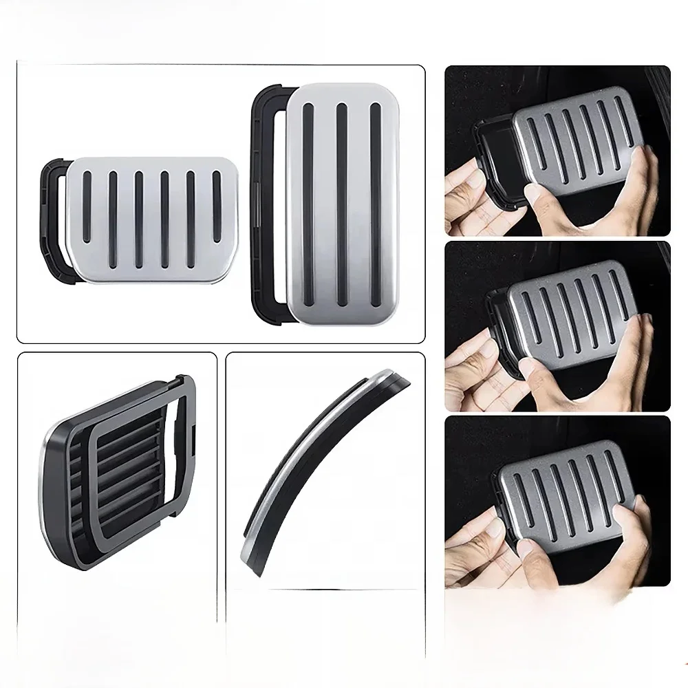 Couvercle de repose-pieds antidérapant pour pédale de frein et d'accélérateur des Highlands, pour Tesla Model Y Juniper 2025 – 2020, lancement modèle 3 2017 – 2024