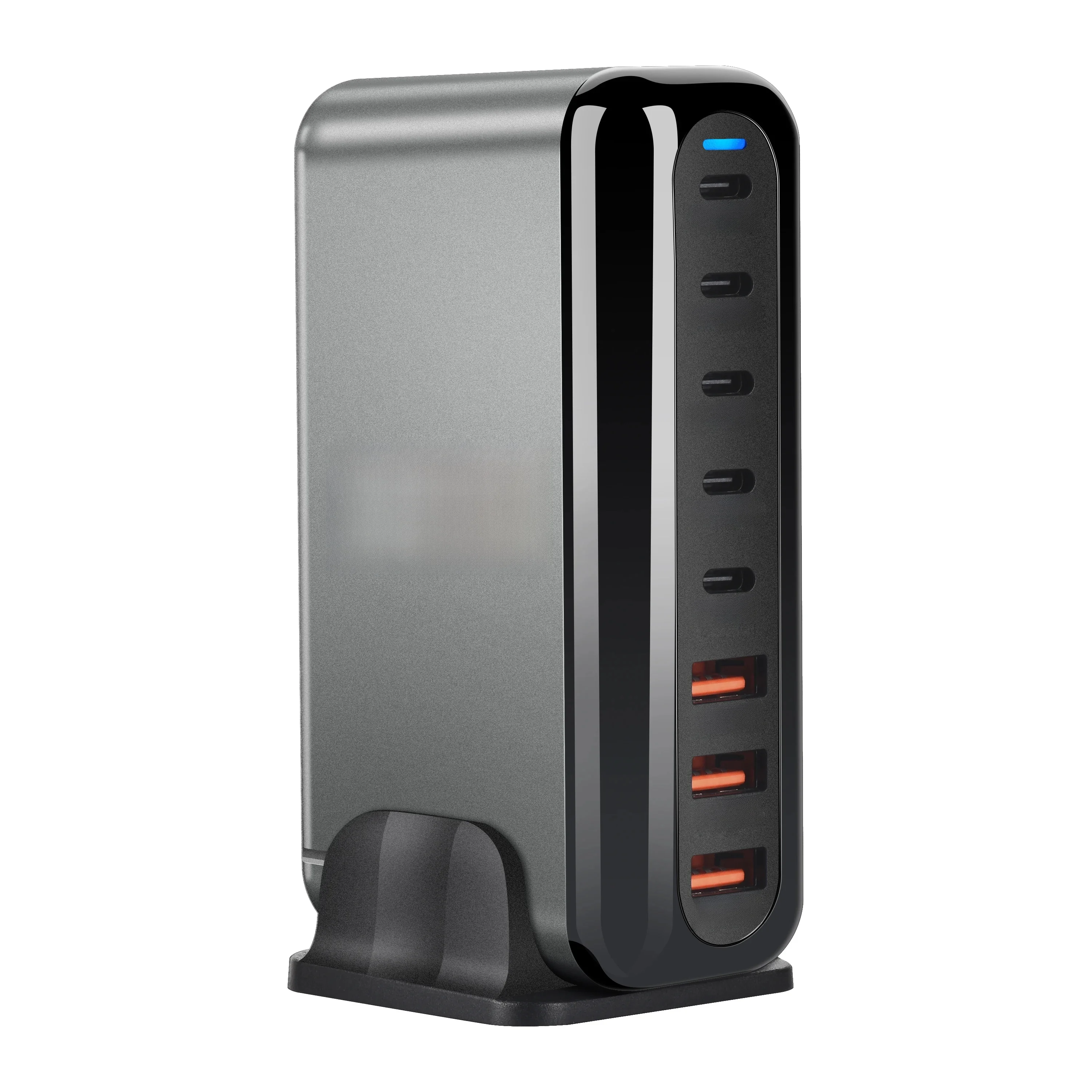Nowa szybka ładowarka USB typu C o mocy 600 W GaN Fast Charge 3.0 z 8 portami, ładowarka PD 5C3A do telefonów i tabletów, przenośna konstrukcja — zdjęcie 2