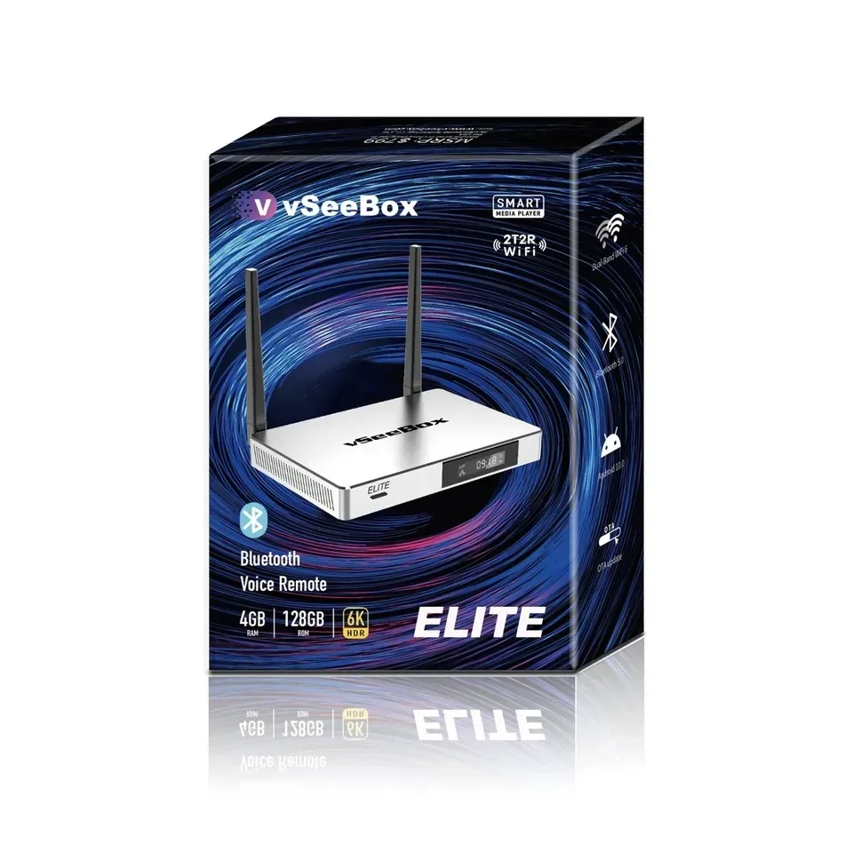 LARIS MANIS BELI 2 GRATIS 1 VSeeBox Elite 2024 Android 10 TV Box 4GB RAM 128GB ROM, 256 MicroSD 64 USB Drive (5)