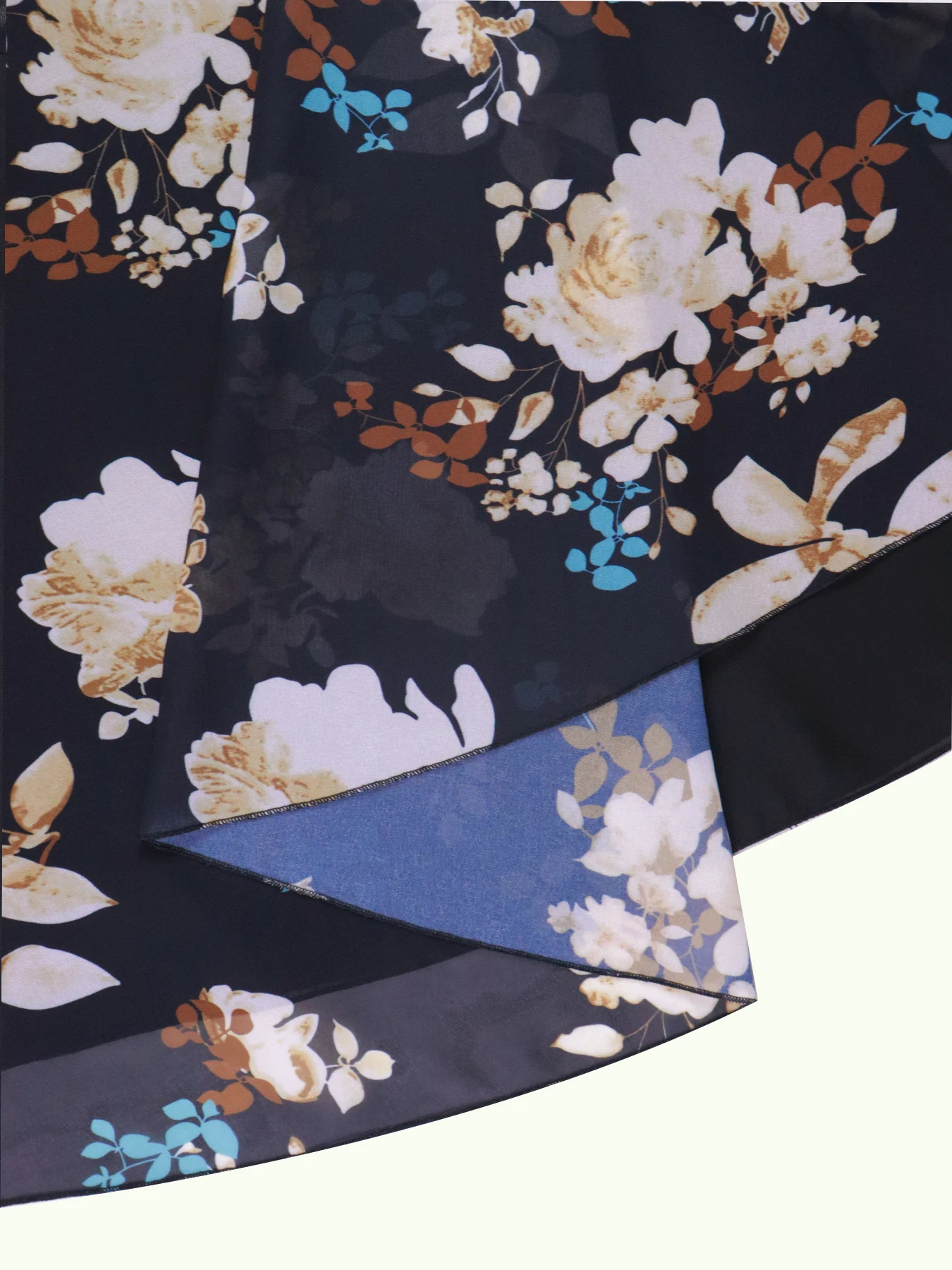 تي شيرت نسائي مطبوع بأكمام كيب بطبقات صلبة مقاس كبير، تي شيرت مطبوع برقبة دائرية متعددة الاستخدامات، مناسب للصيف غير الرسمي نحن