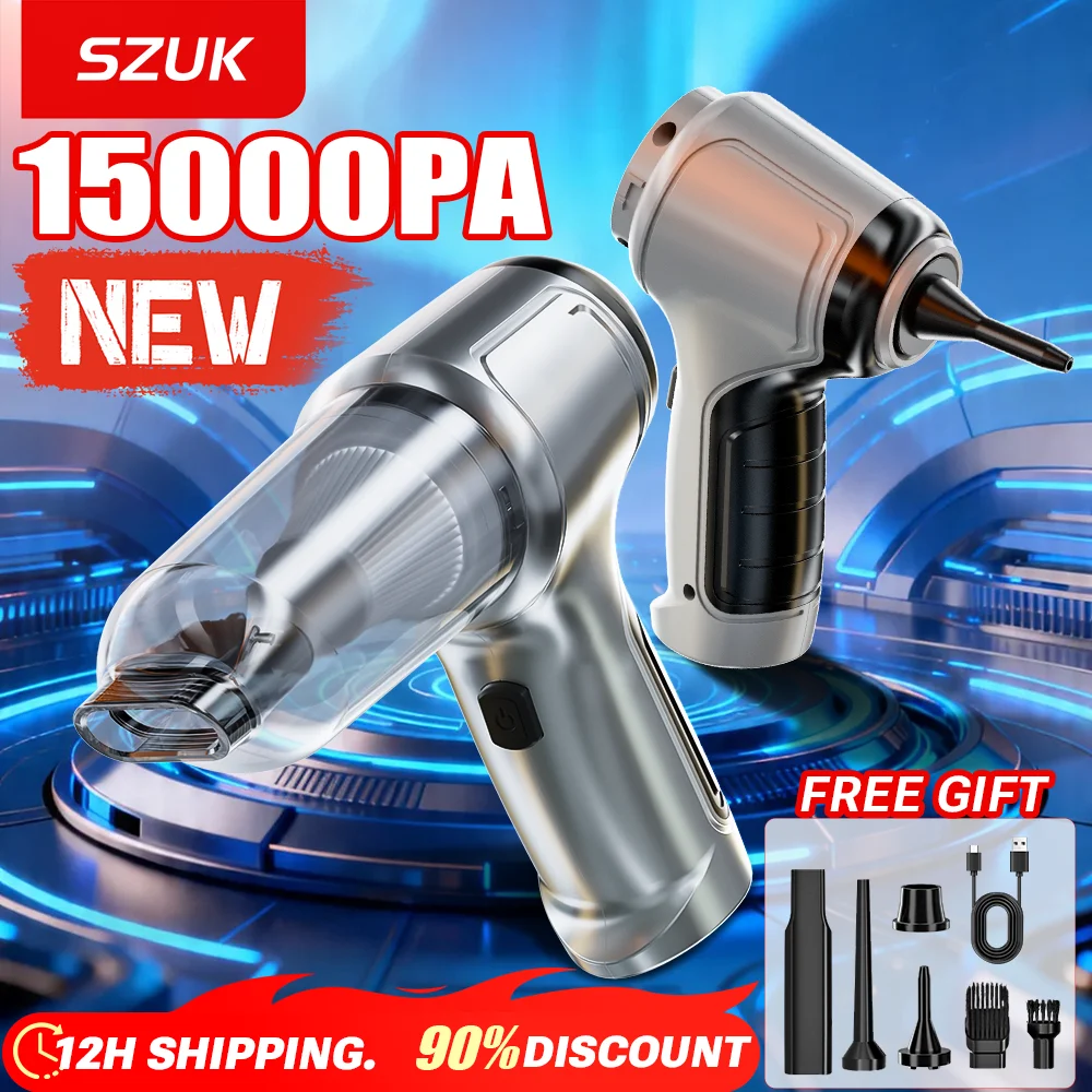 SZUK New Mini Powerful Vacuum Cleaner Wireless Handheld Car Vacuum Cleaner Cordless Cleaning Machine Portable Vacuum Cleaner