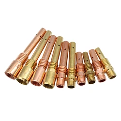 2 Pieces 200A/350A/500A Welding Torch Accessories Welding Tip Torch Tip Seat Copper Conductive Tube Brass Copepr Connecting Rod