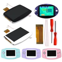 Hispeedido GBA IPS LCD V5 KIT de pantalla retroiluminada con retroiluminación laminada para Gameboy Advance GBA con carcasa