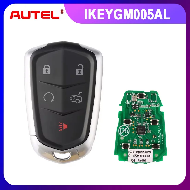 

Универсальный смарт-ключ AUTEL MAXIIM IKEY Premium Style IKEYGM005AL для GM Cadillac, 5 кнопок, для KM100, KM100E, IM508, IM608 PRO