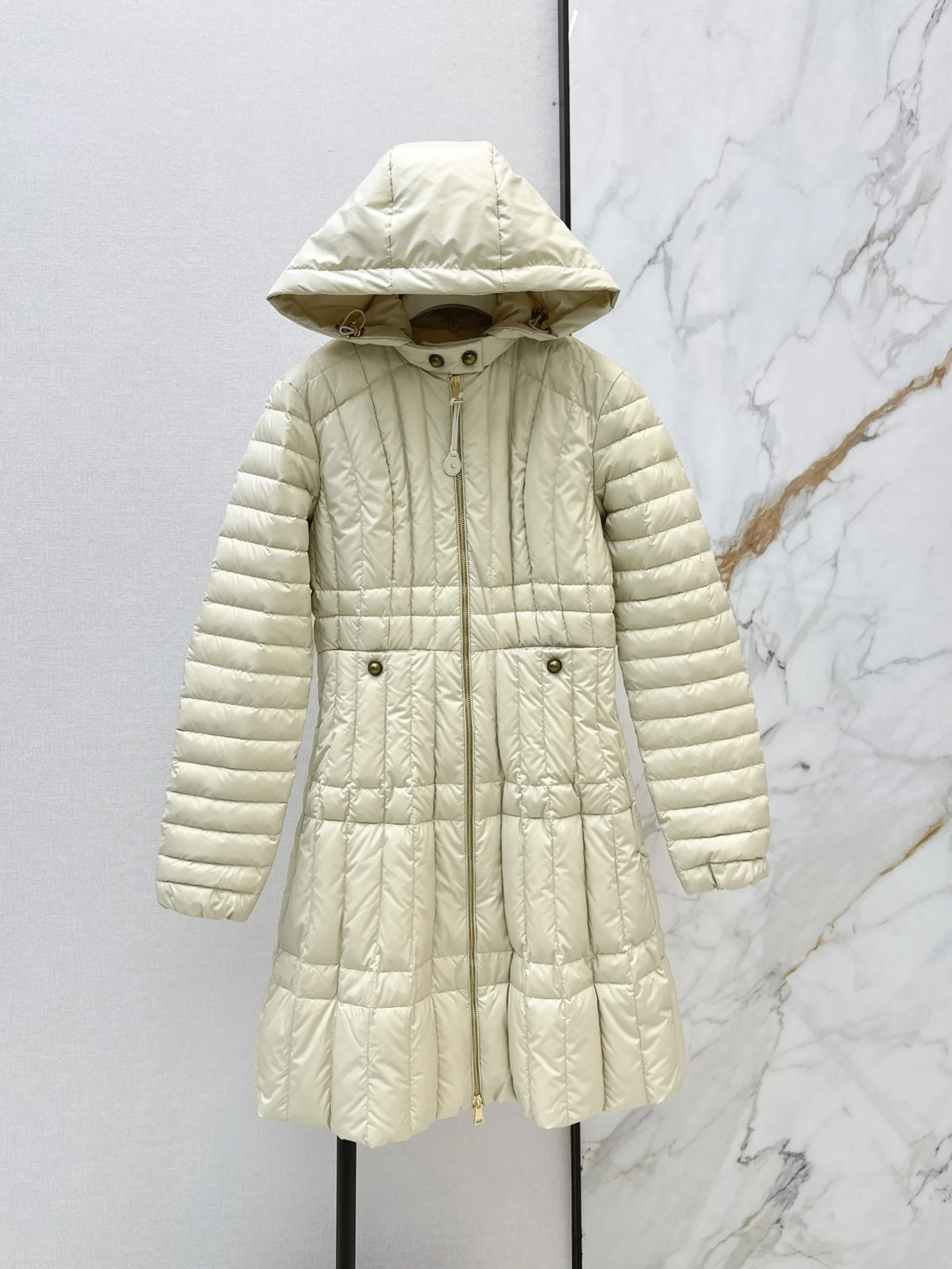 2026 Women Winter Slim Hooded Mid-Length Light Warm Coat ZX5728