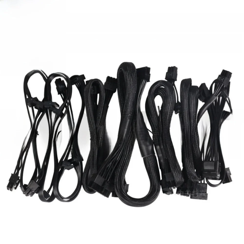 Modułowy kabel zasilający do zasilaczy ASUS ROG THOR/STRIX/TUF 750W 850W 1000W 1200W, 1600W, PCIe 8Pin, CPU 4+4Pin, SATA, Molex IDE, 24Pin — zdjęcie produktu 7