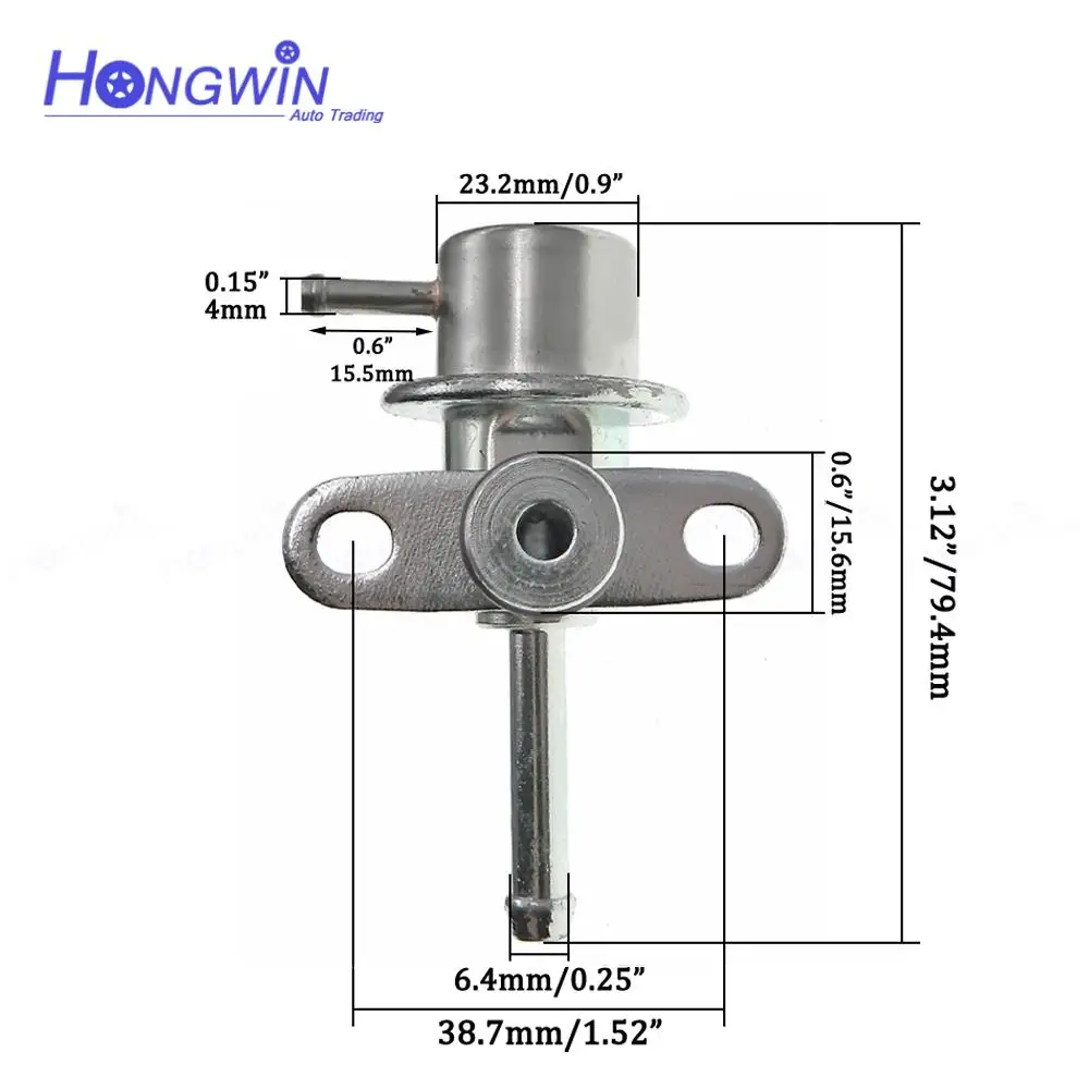 Fuel Pressure Regulator Fits Mitsubishi Galant Delica RVR Expo LRV Dodge Plymouth Colt Eagle 1.8 2.4 1992- 4G93 PR186 MD173985